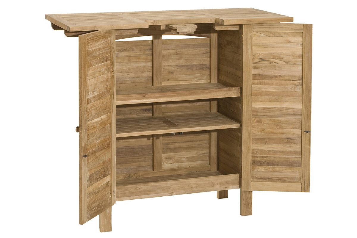 Design-Bar aus Teakholz ABACOS