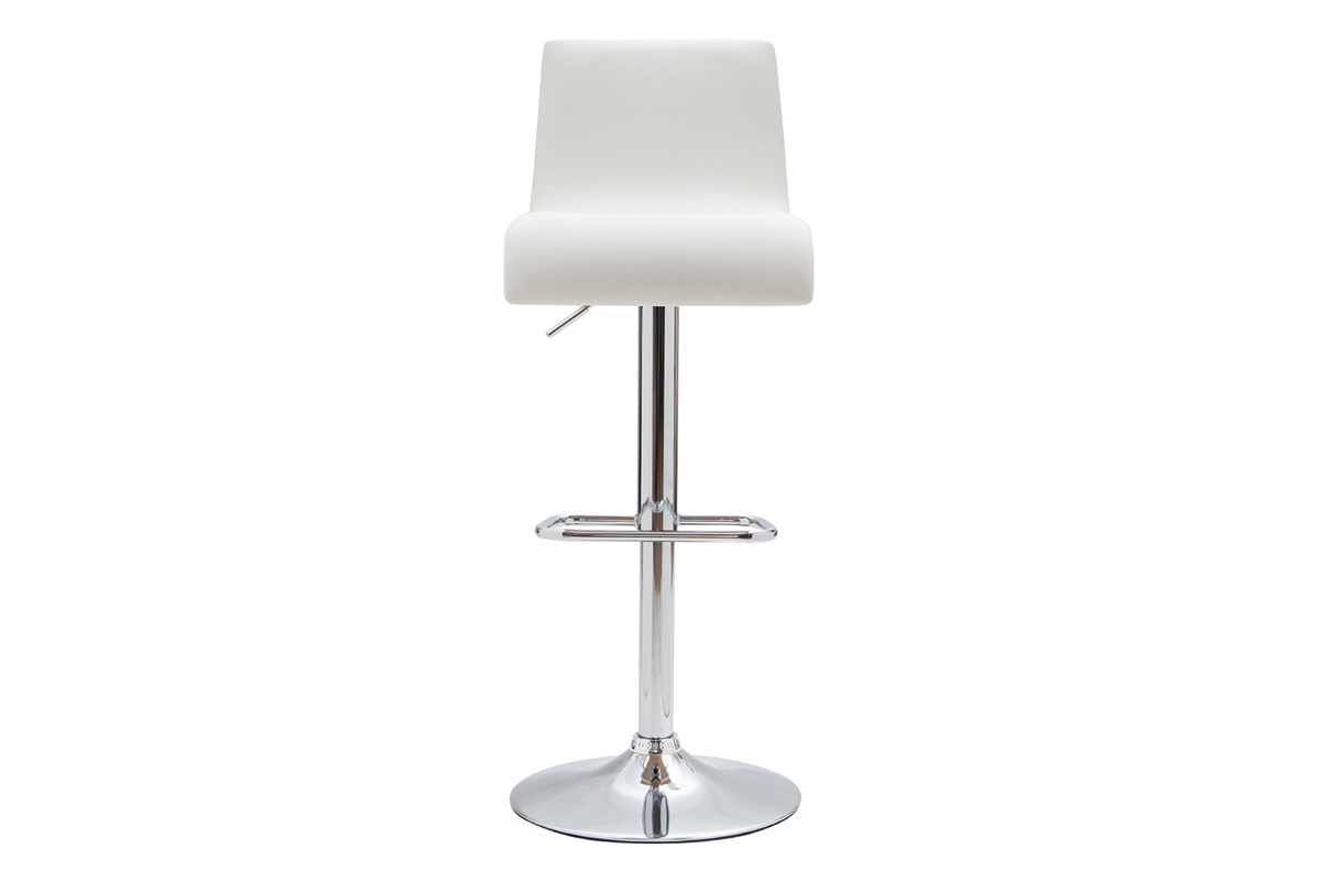 Design-Barhocker DELICACY hhenverstellbar wei und helles Holz 2er SET