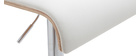 Design-Barhocker DELICACY höhenverstellbar weiß und helles Holz 2er SET