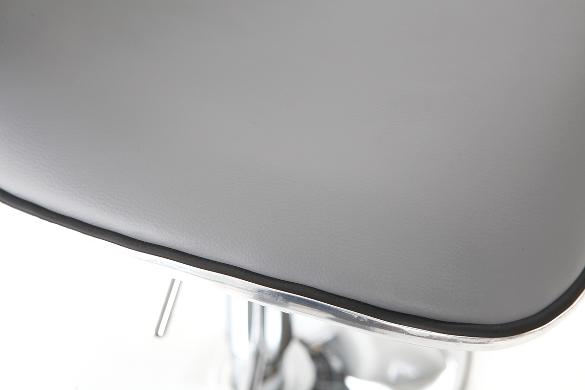 Design-Barhocker grau (2er-Set) PEGASE