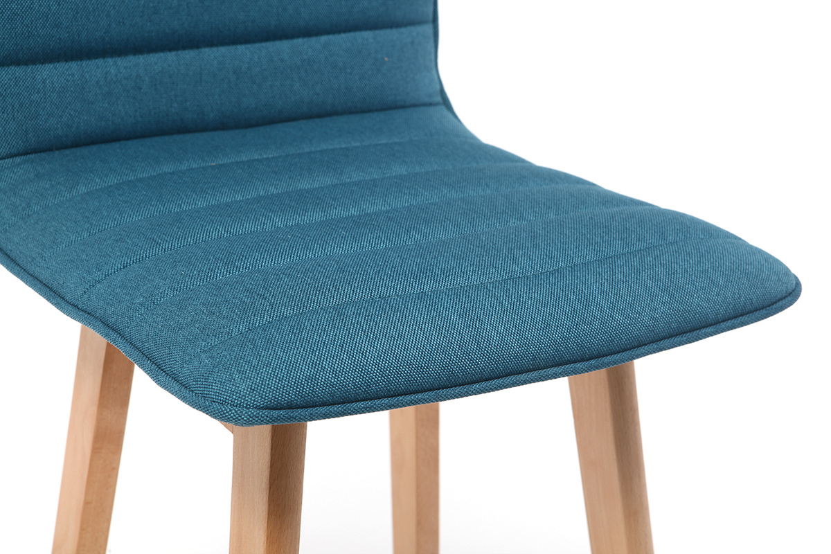 Design-Barhocker Holz und Blaugrn 65 cm 2 Stck. EMMA