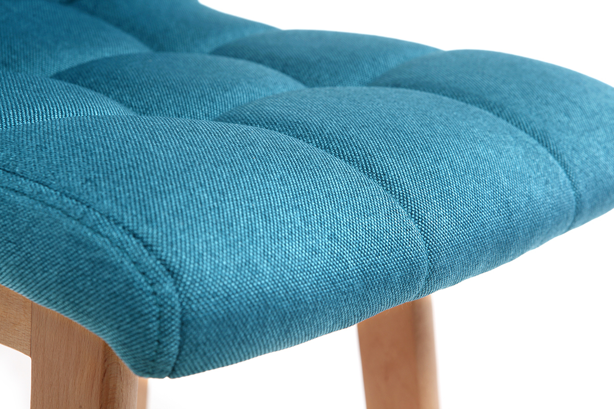 Design-Barhocker Holz und Blaugrn 65 cm 2 Stck. KLARIS