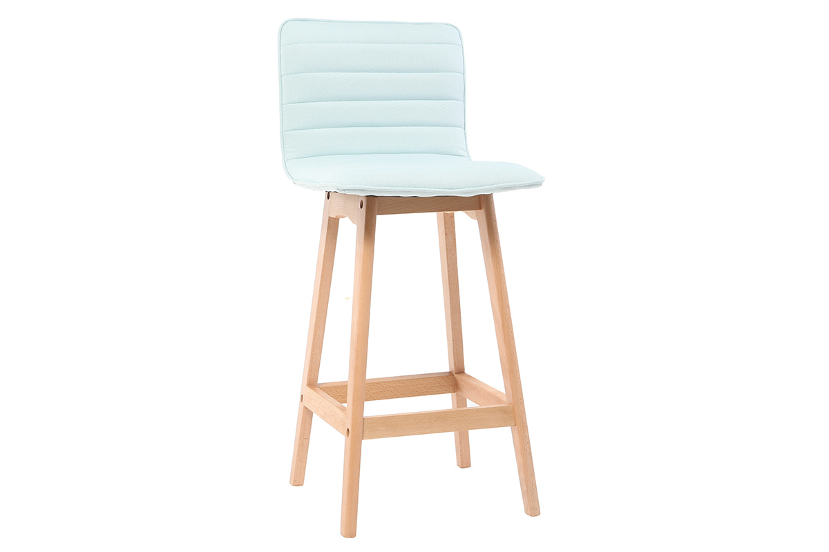 Design-Barhocker Holz und Minzgrn 65 cm 2 Stck. EMMA