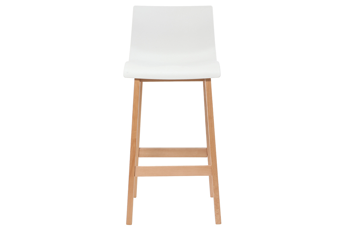 Design-Barhocker Holz und Wei 2 Stck. NEW SURF