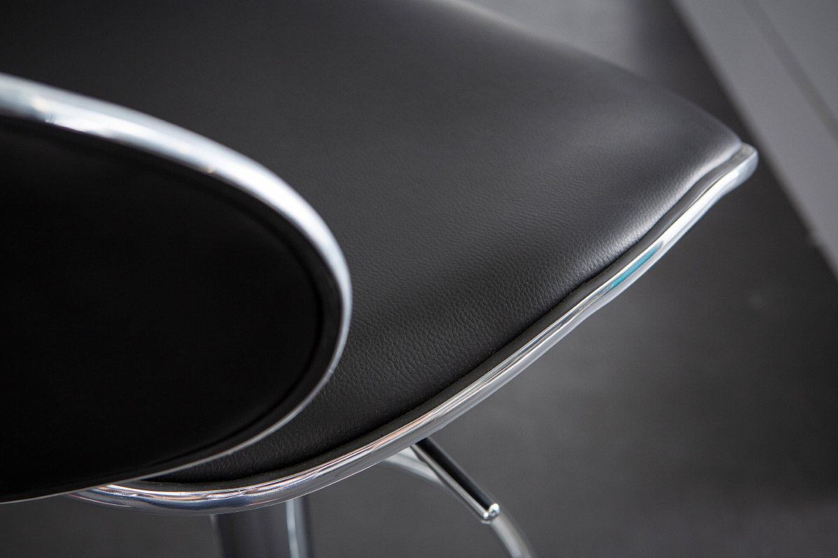 Design-Barhocker in Schwarz (2er-Set) PEGASE