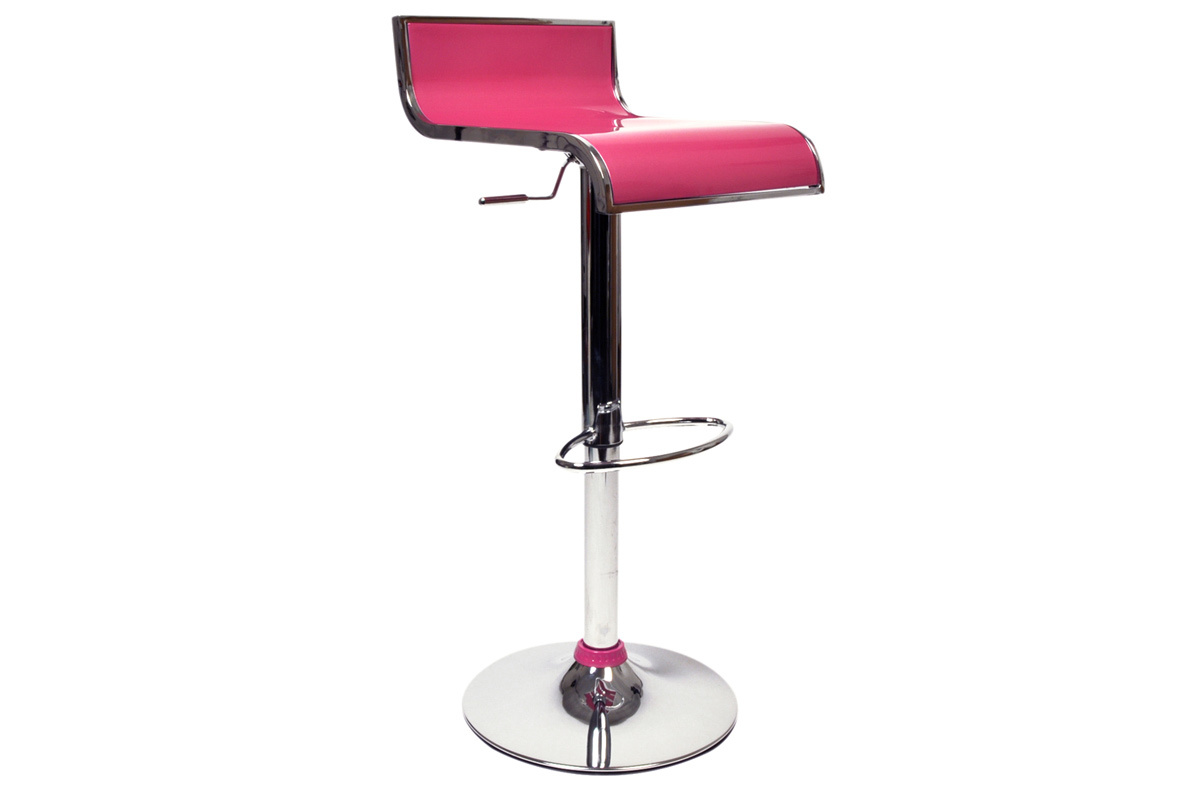 Design-Barhocker / K�chenhocker Rosa WAVES (2 Stck.)