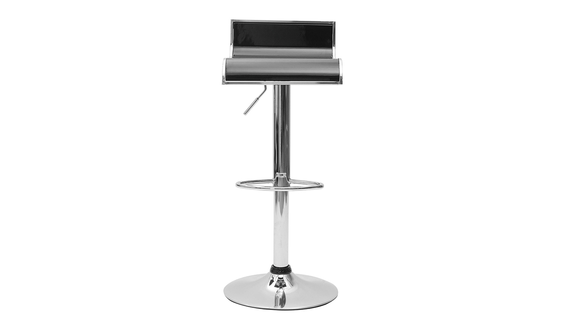 Design-Barhocker / Kchenhocker Schwarz WAVES (2 Stck.)
