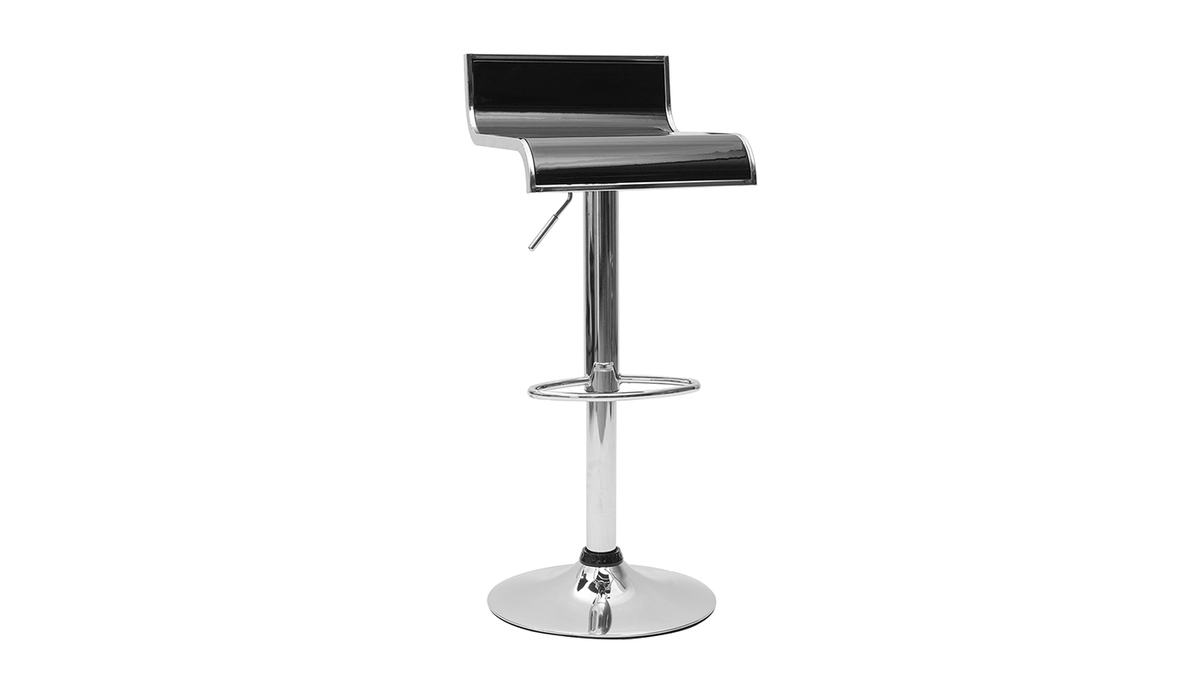Design-Barhocker / Kchenhocker Schwarz WAVES (2 Stck.)