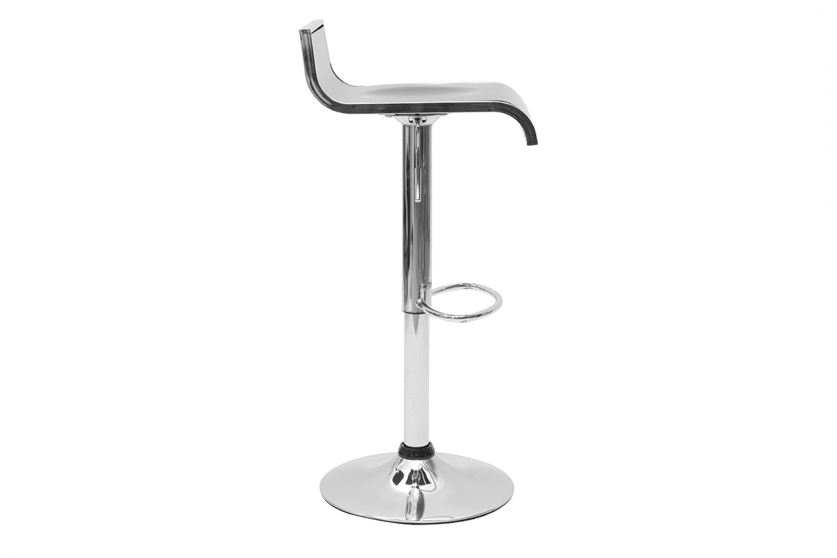 Design-Barhocker / Kchenhocker Schwarz WAVES (2 Stck.)