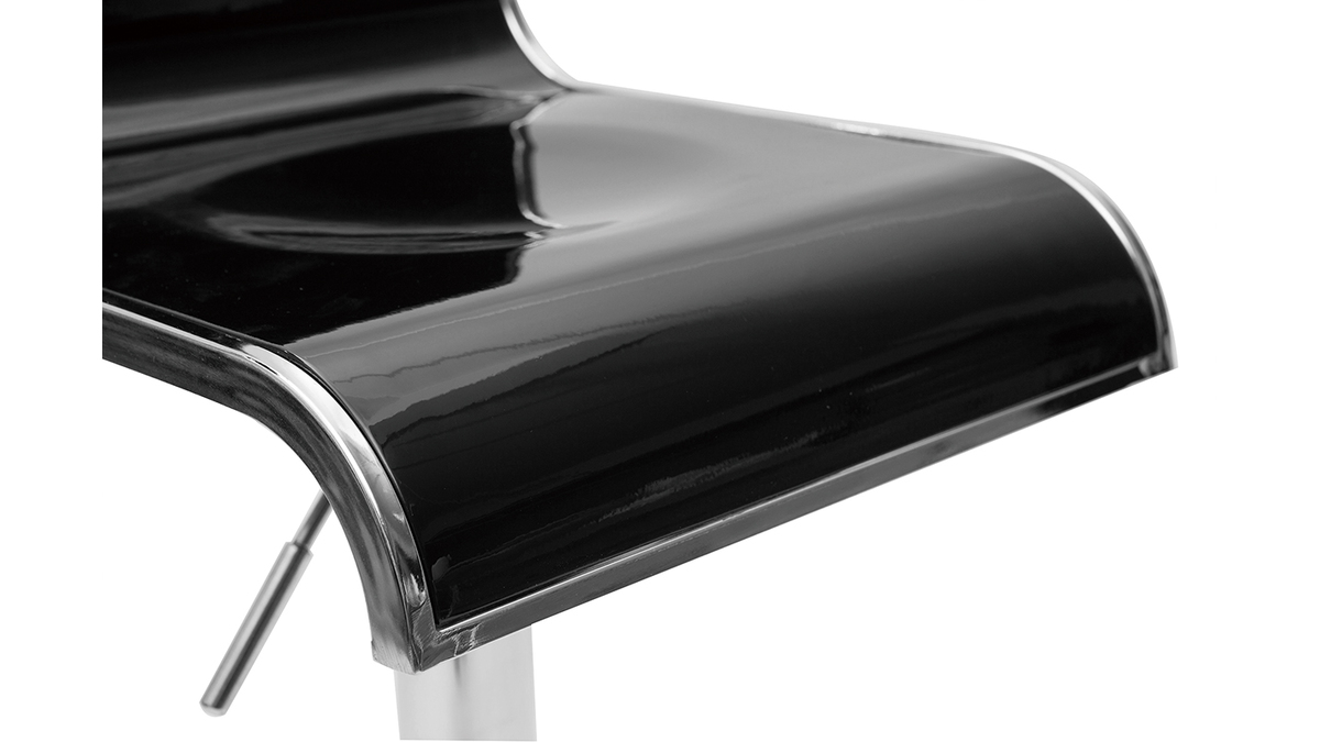 Design-Barhocker / Kchenhocker Schwarz WAVES (2 Stck.)