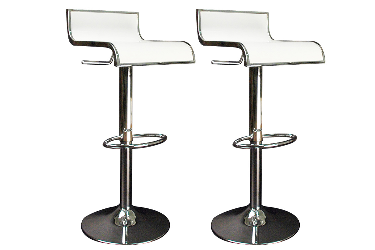 Design-Barhocker / Kchenhocker Schwarz WAVES (2 Stck.)