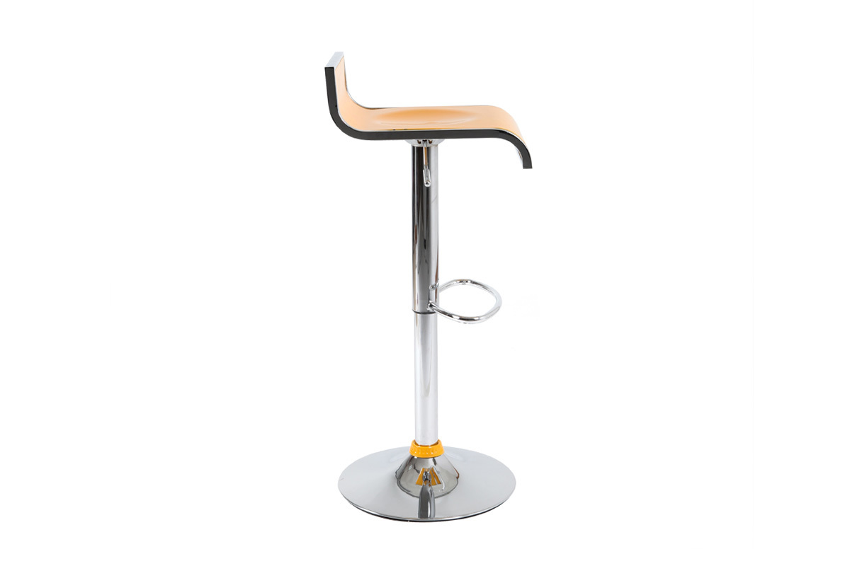 Design-Barhocker / Kchenhocker Schwarz WAVES (2 Stck.)
