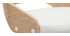 Design-Barhocker MANO höhenverstellbar weiß und helles Holz