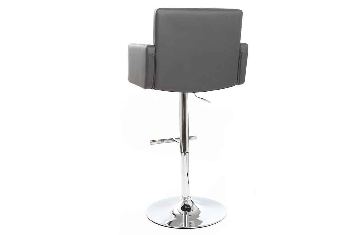 Design-Barhocker PU Grau BLAKE