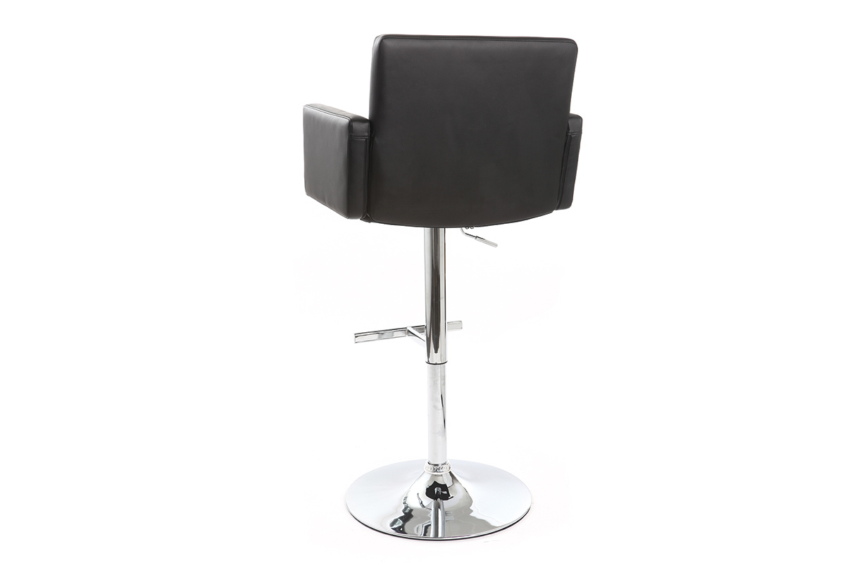 Design-Barhocker PU Schwarz BLAKE