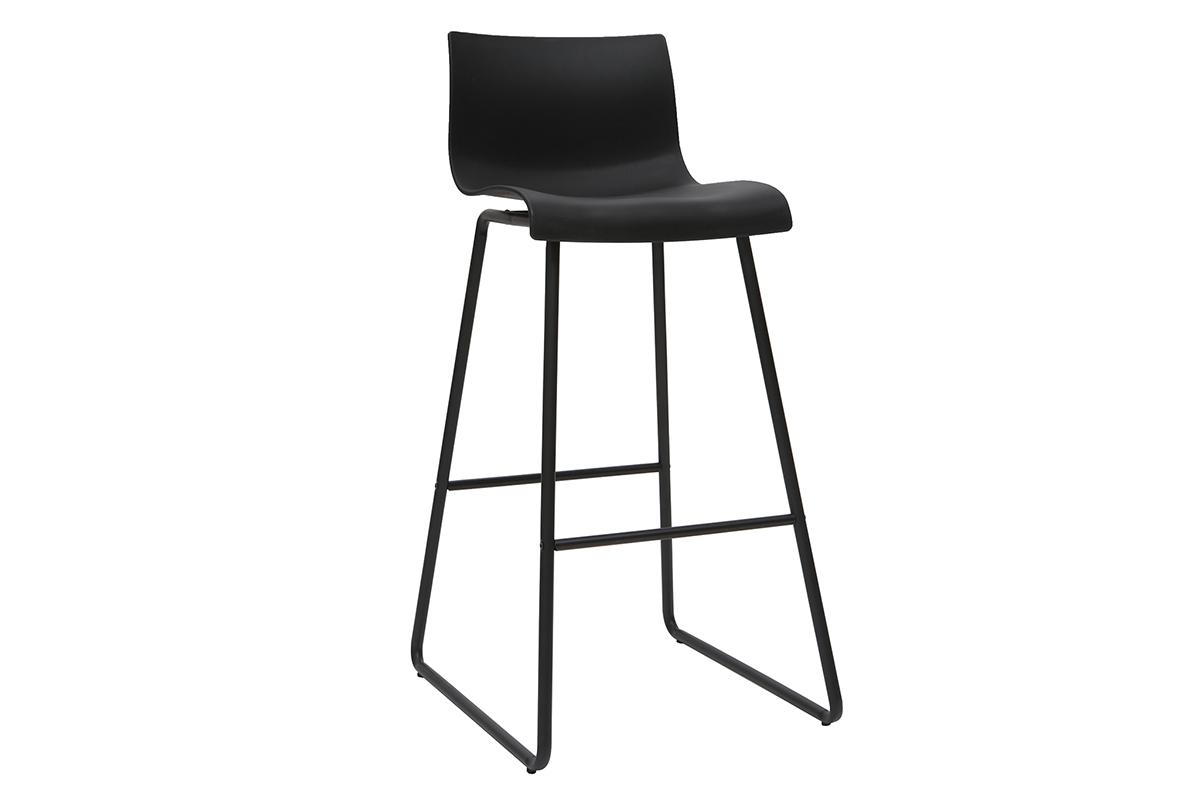 Design-Barhocker Schwarz (2er-Set) ONA