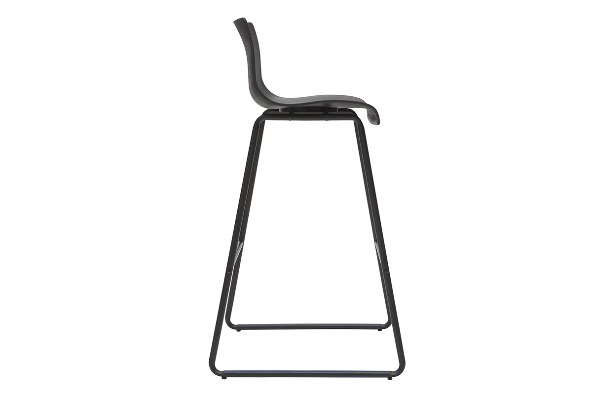Design-Barhocker Schwarz (2er-Set) ONA