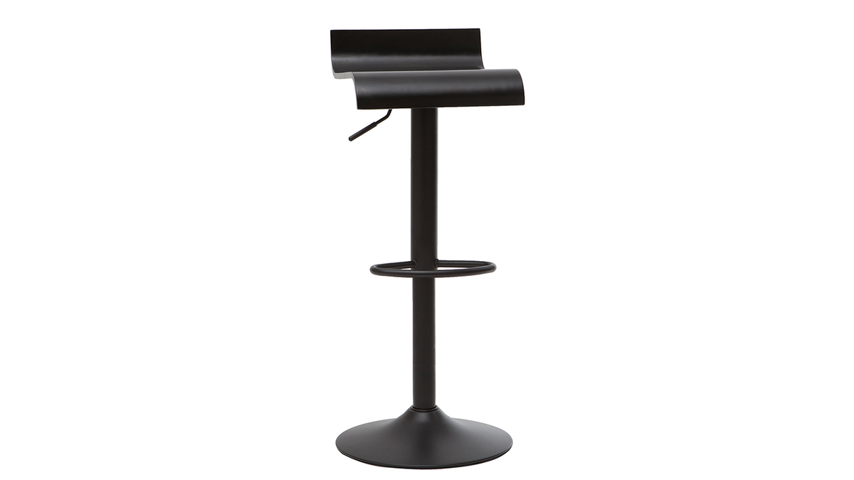 Design-Barhocker schwarz (2er-Set) SURF