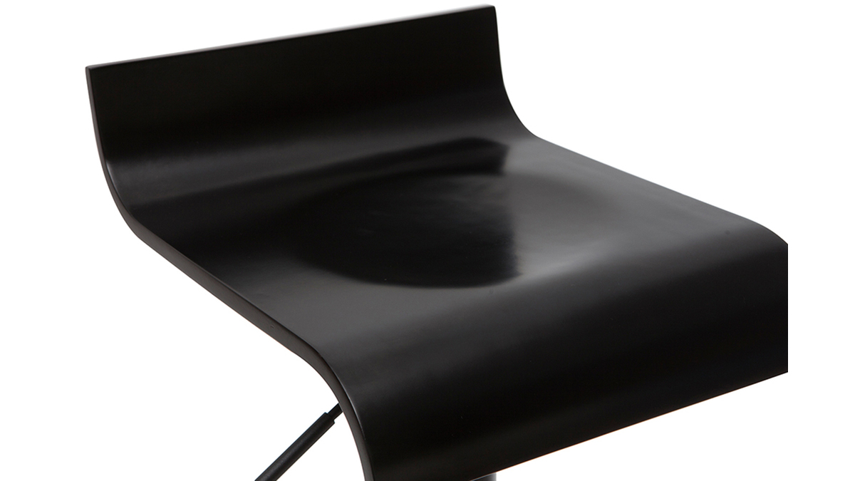 Design-Barhocker schwarz (2er-Set) SURF