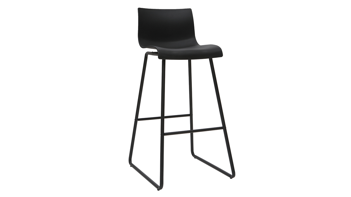 Design-Barhocker Schwarz 76 cm (2er-Set) ONA