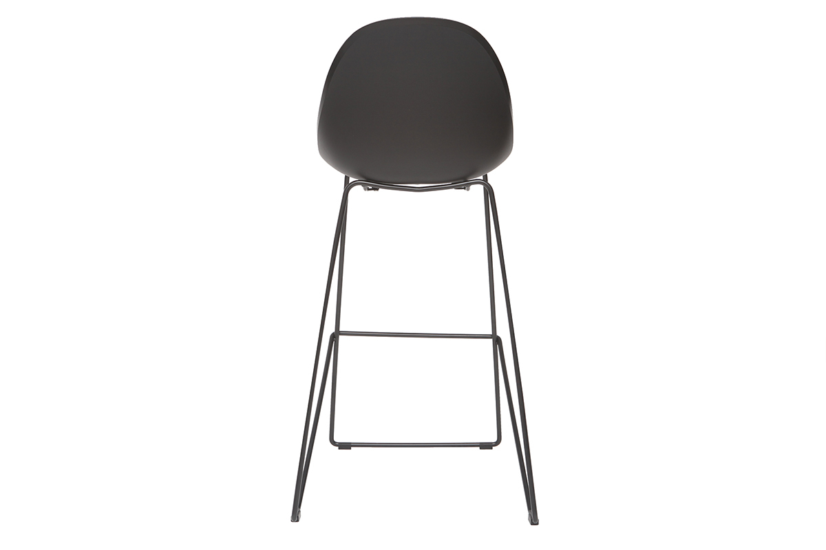 Design-Barhocker Schwarz 77cm (2er-Satz) CONCHA