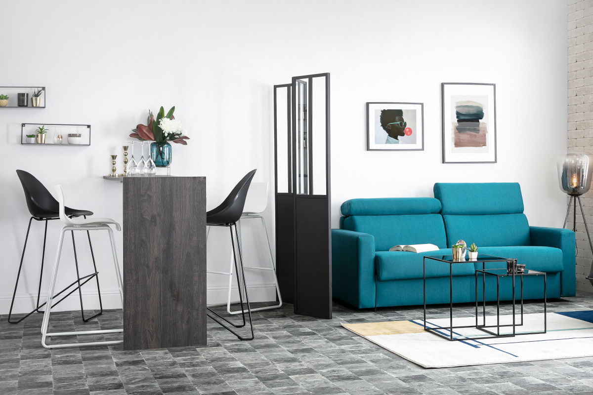 Design-Barhocker Schwarz 77cm (2er-Satz) CONCHA
