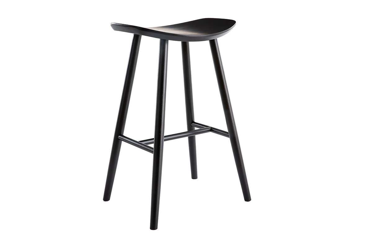 Design Barhocker schwarz DEMORY