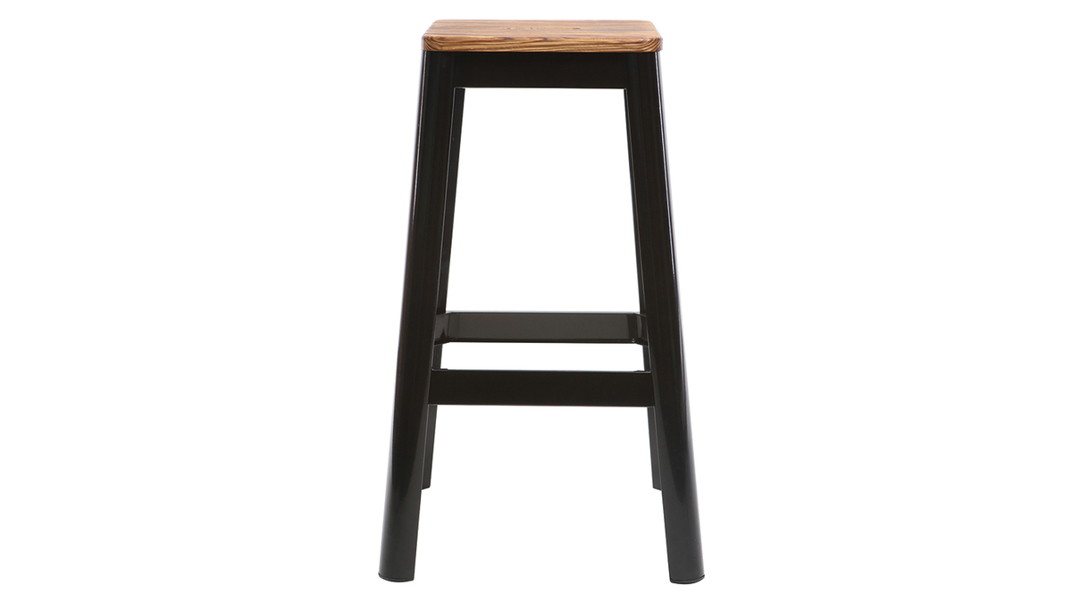 Design-Barhocker Schwarz H 75 cm NICK