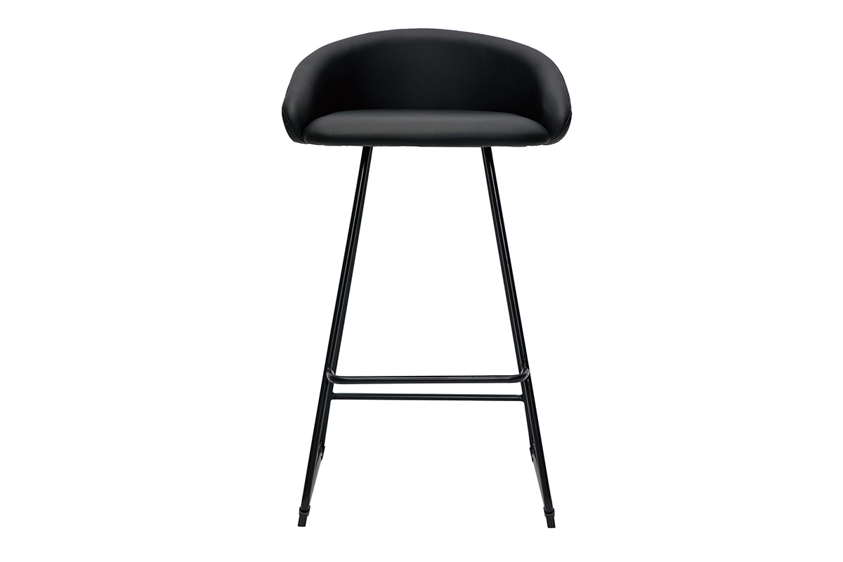 Design-Barhocker schwarz H69 cm (2er-Set) REYNOLD