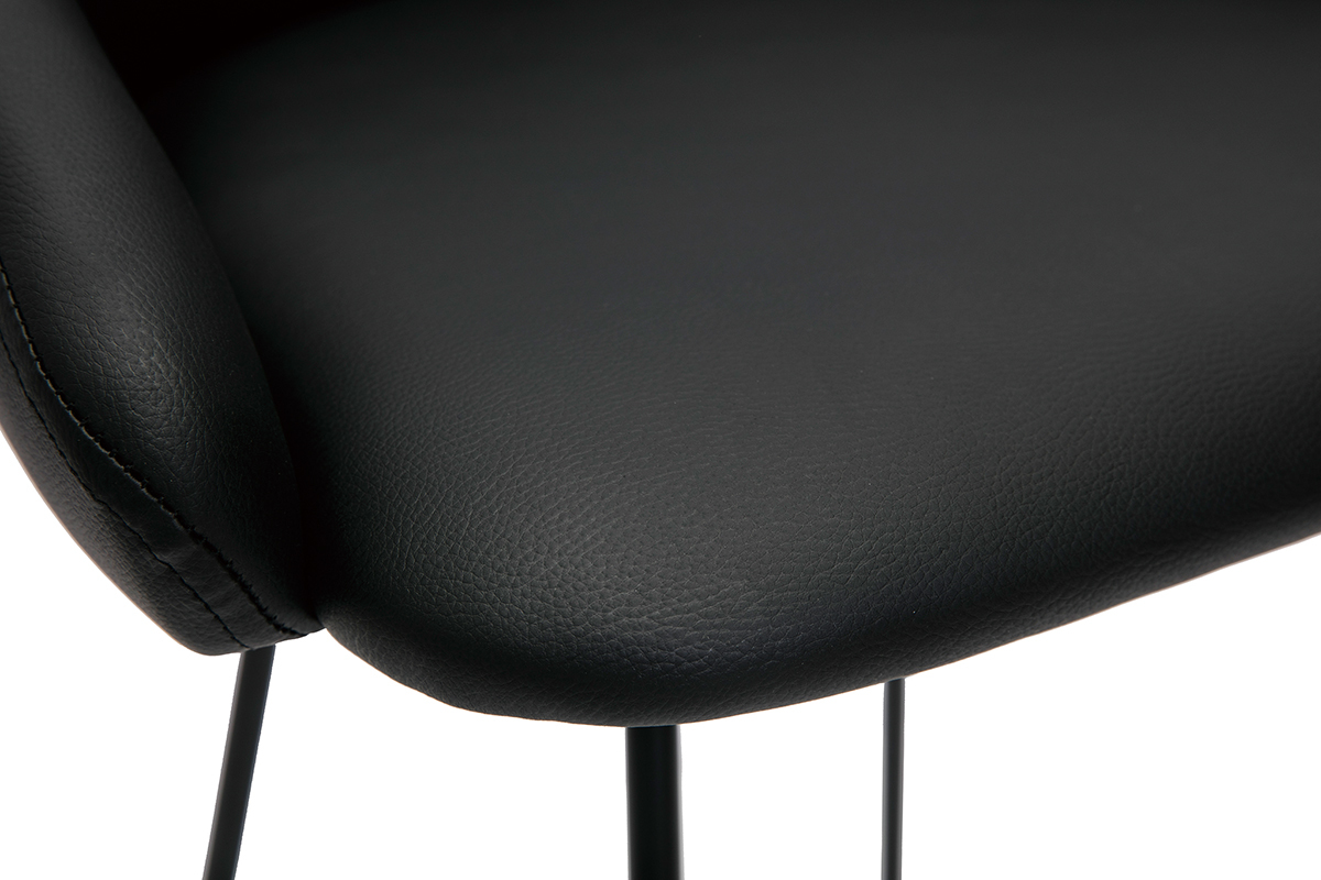 Design-Barhocker schwarz H69 cm (2er-Set) REYNOLD