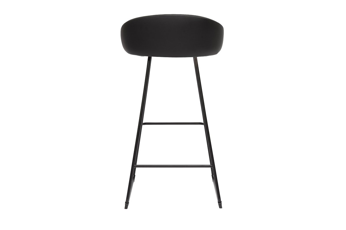 Design-Barhocker schwarz H75 cm (2er-Set) REYNOLD