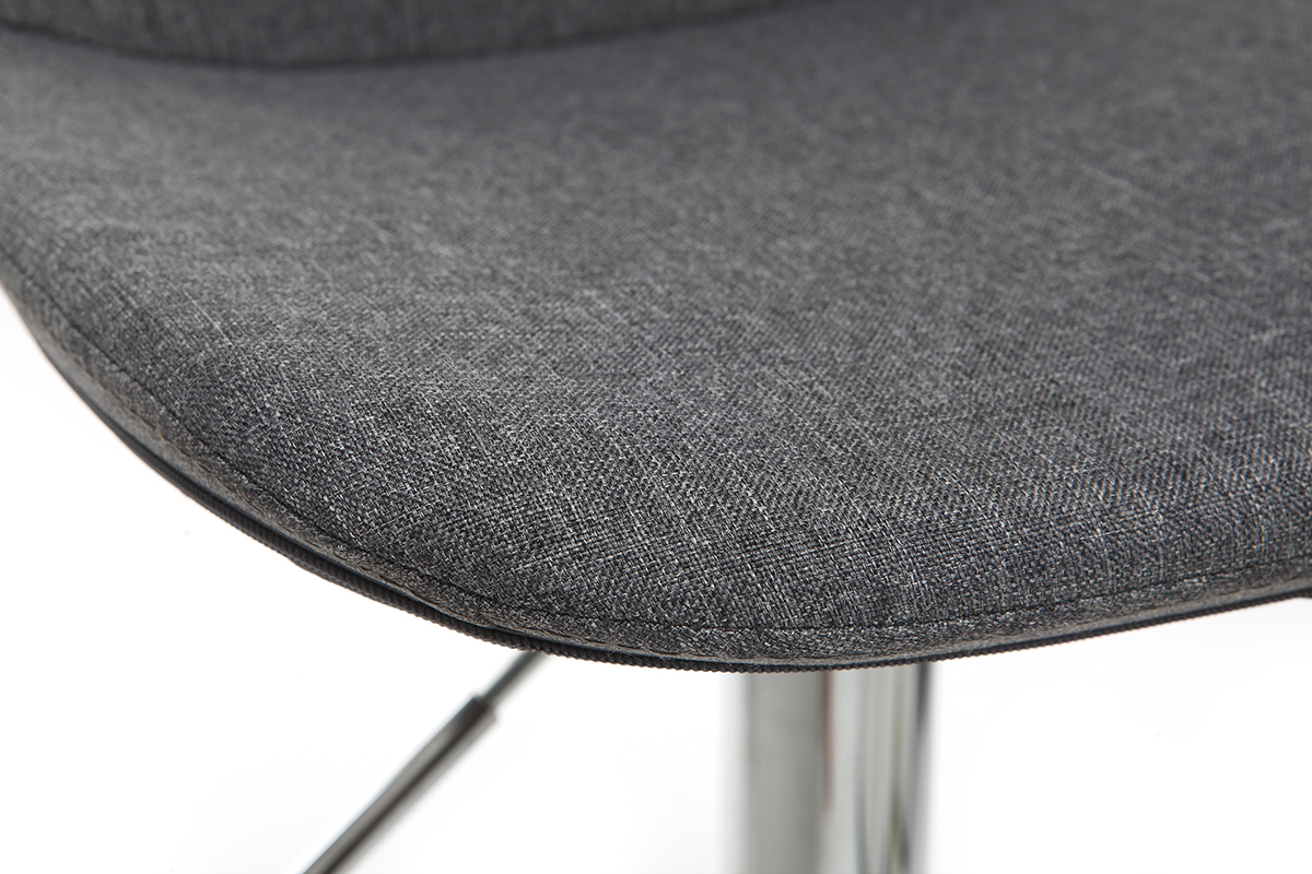 Design-Barhocker Stoff Dunkelgrau 2er-Set ZACK