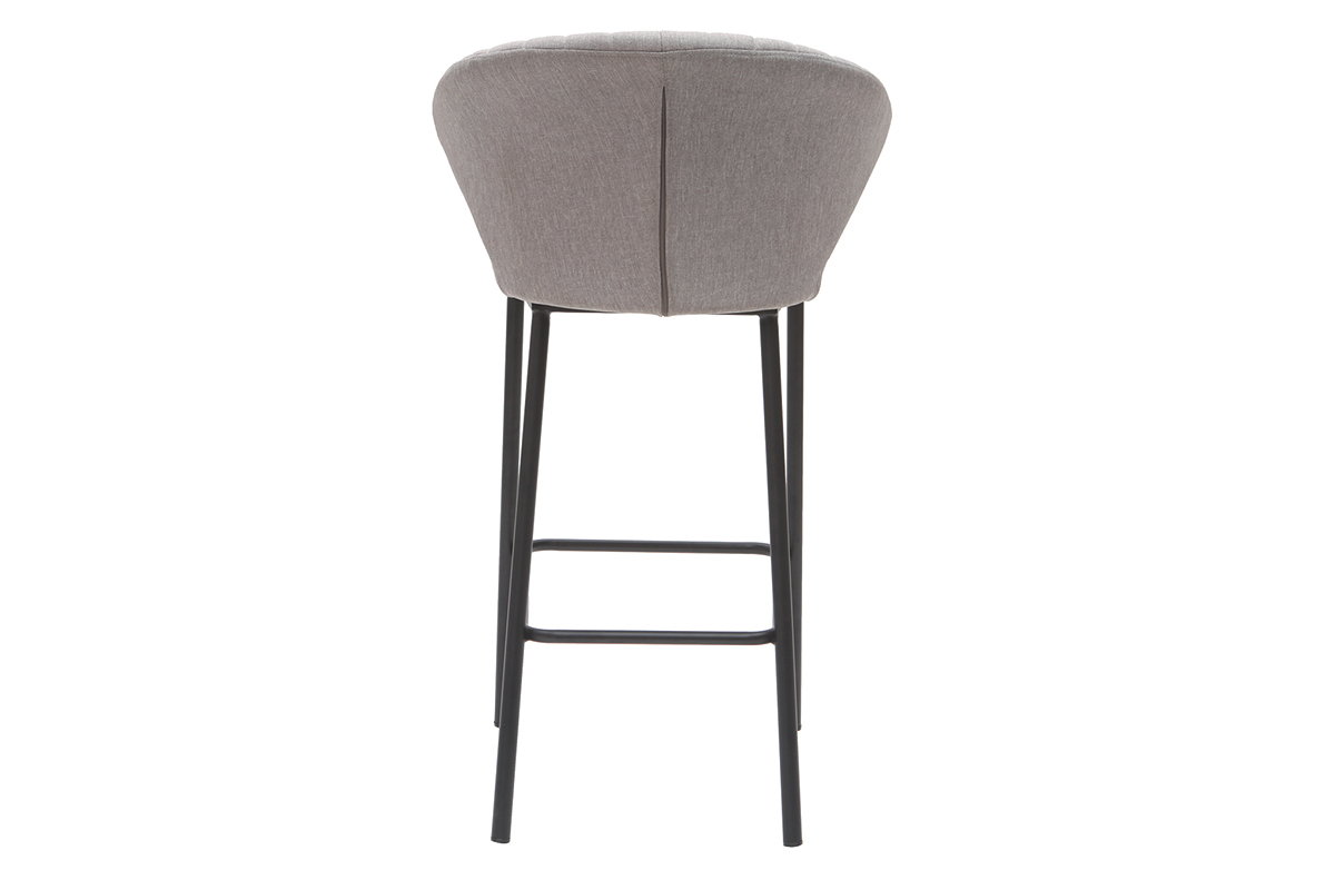 Design-Barhocker Stoff Grau 65 cm DALLY