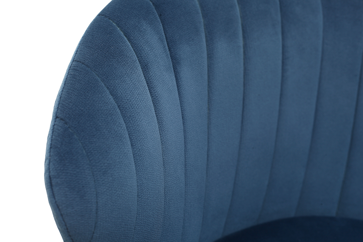 Design-Barhocker Stoff Jeansblau DALLY