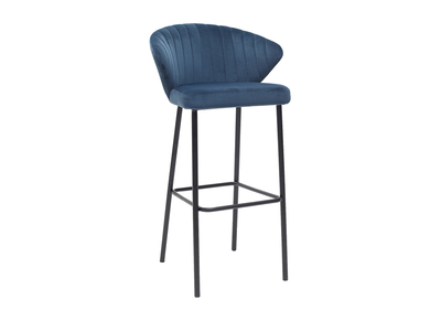Design-Barhocker Stoff Jeansblau DALLY
