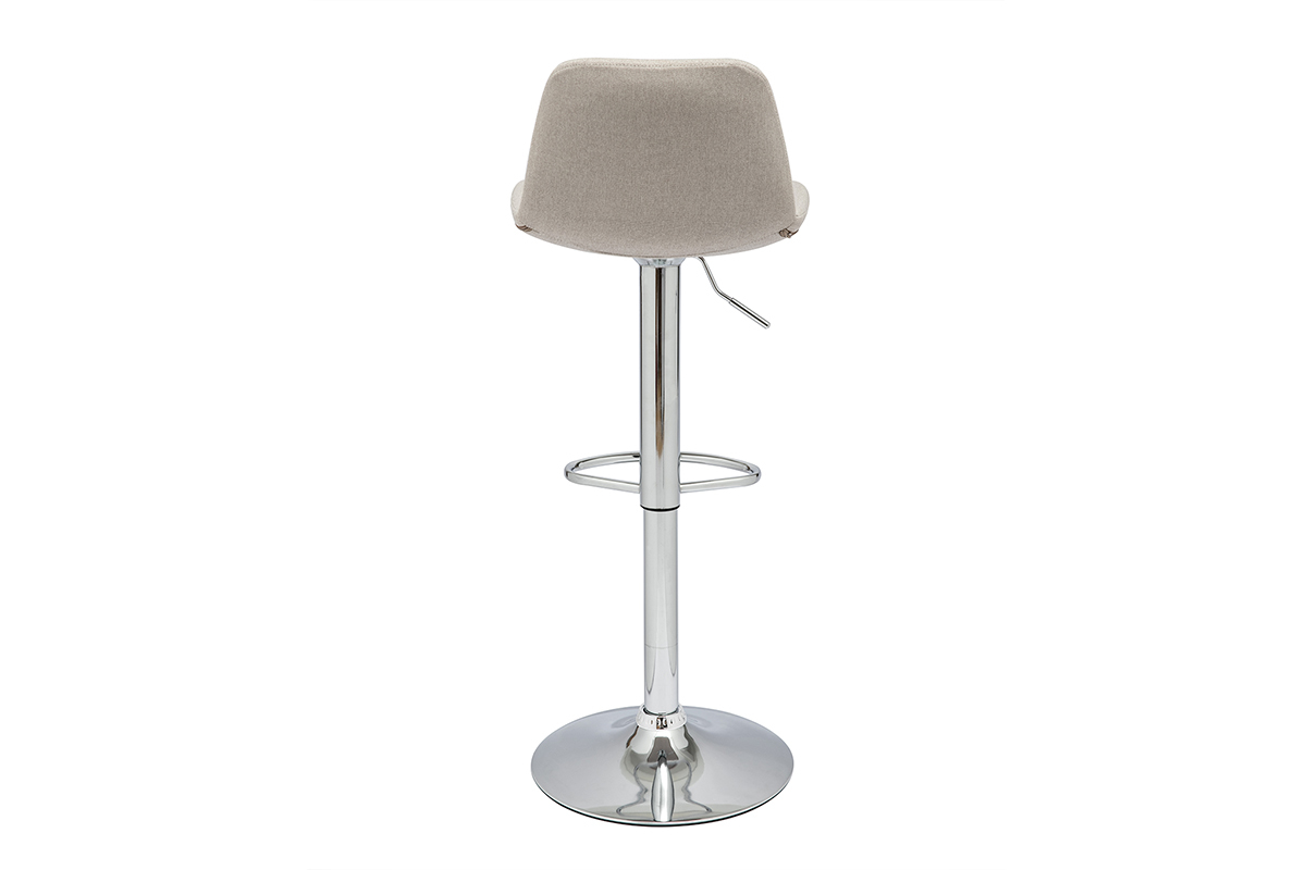 Design-Barhocker Stoff naturfarben 2er-Set ZACK