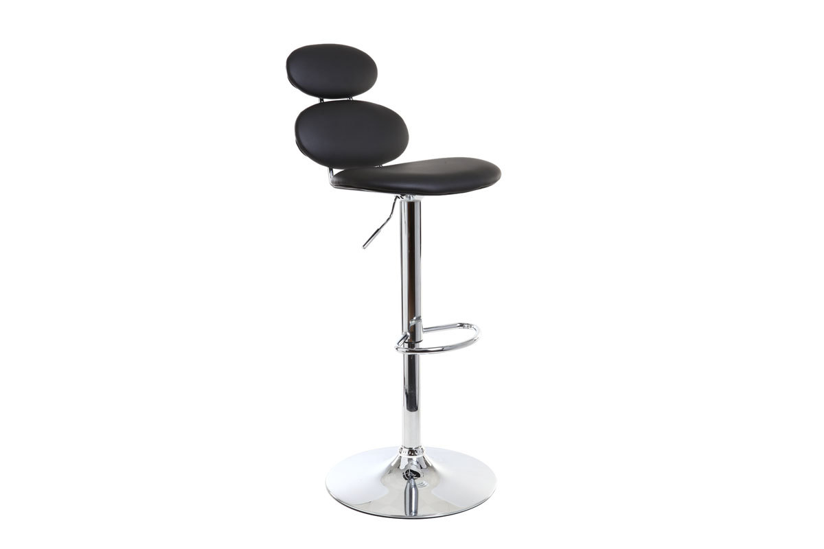 Design-Barhocker STONE Schwarz