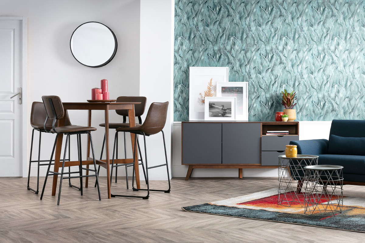 Design-Barhocker Vintage Hellbraun mit Metallbeinen 75 cm (2 Stk.) LAB