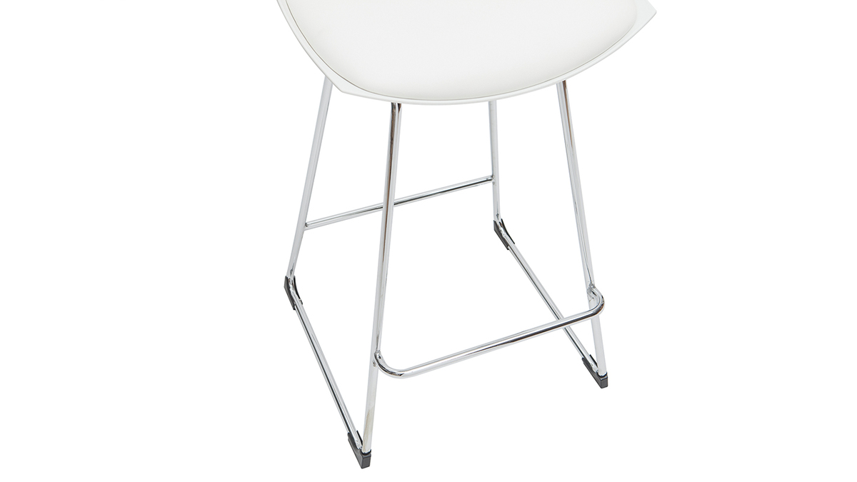 Design-Barhocker wei 65 cm (2er-Satz) JUNE
