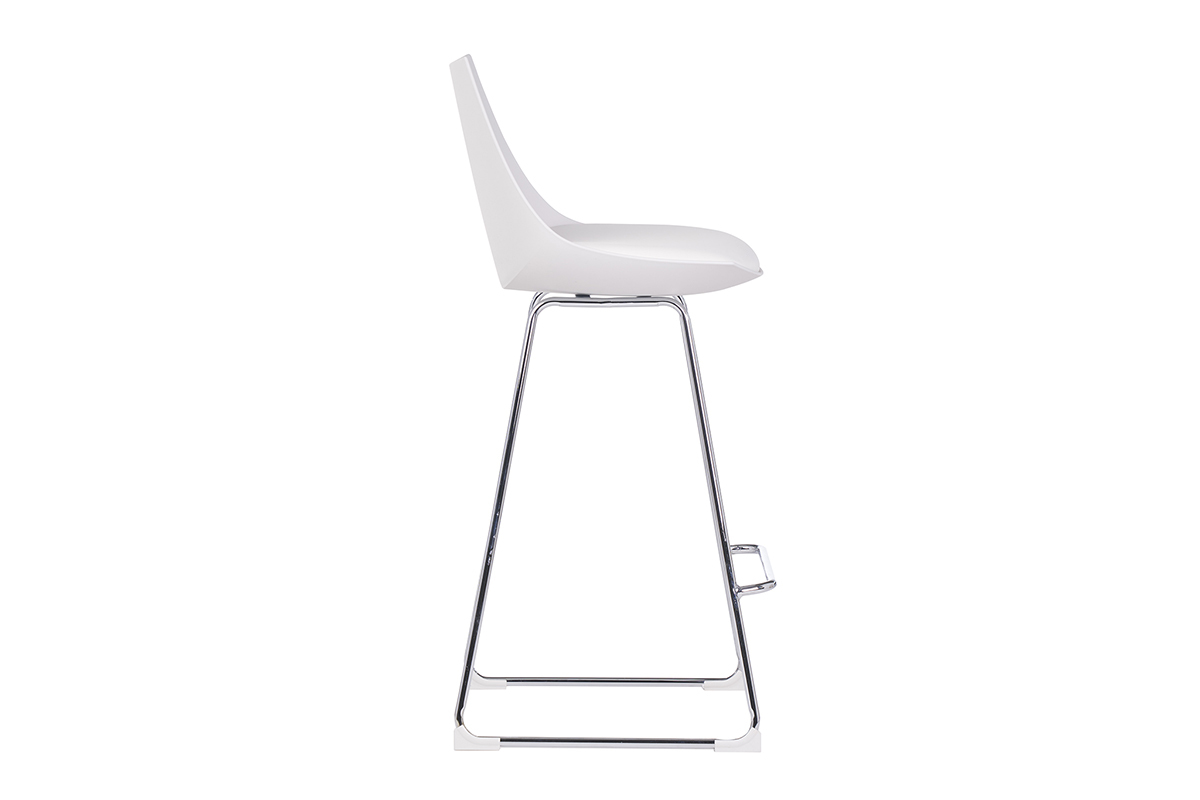 Design-Barhocker wei 65 cm (2er-Satz) JUNE
