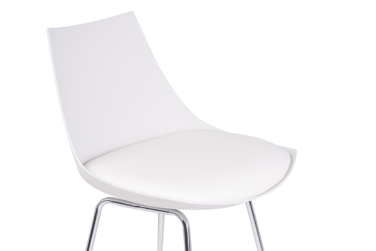Design-Barhocker wei 65 cm (2er-Satz) JUNE
