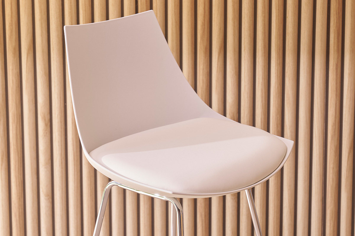 Design-Barhocker wei 65 cm (2er-Satz) JUNE