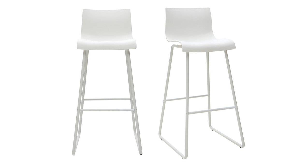 Design-Barhocker Wei 76 cm (2er-Set) ONA