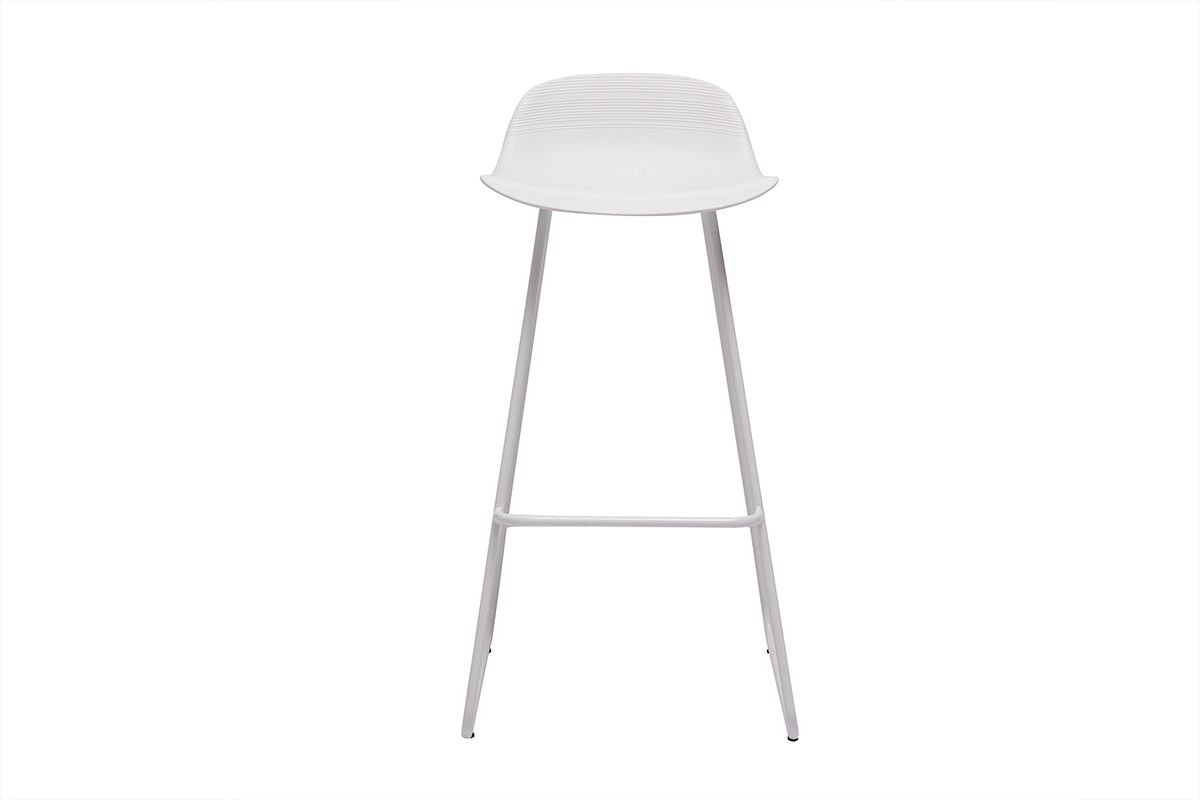 Design-Barhocker Wei H70 cm (2er-Set) ELLA