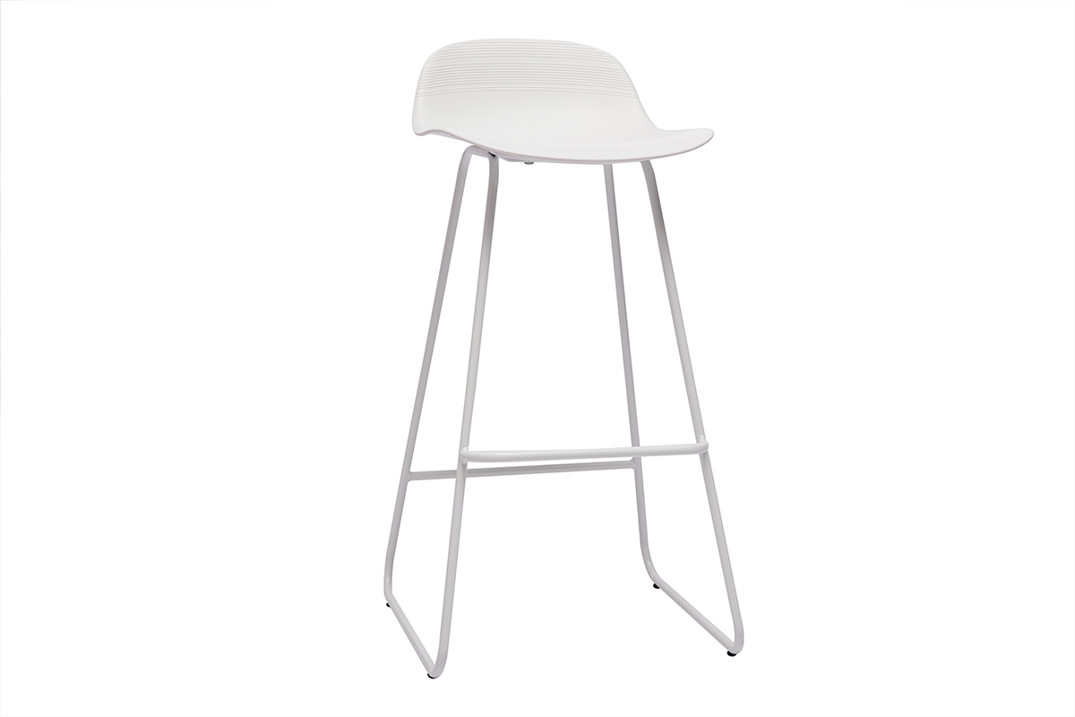 Design-Barhocker Wei H70 cm (2er-Set) ELLA
