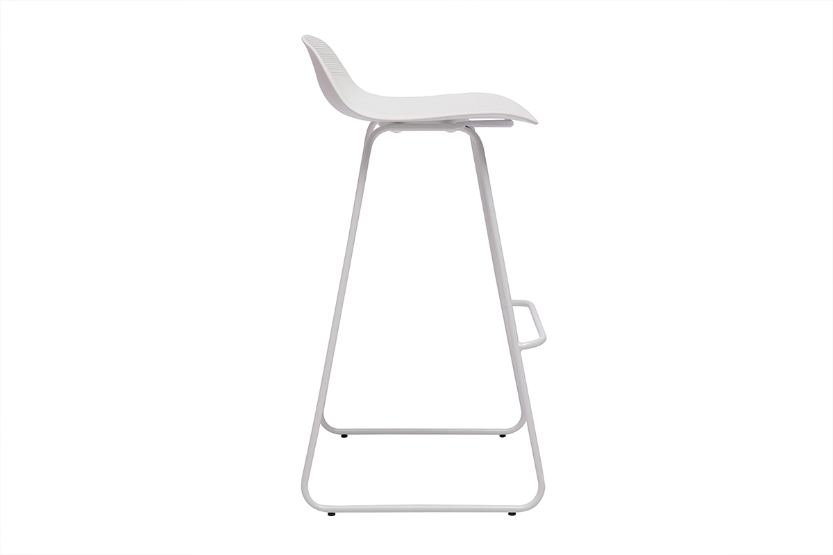 Design-Barhocker Wei H70 cm (2er-Set) ELLA