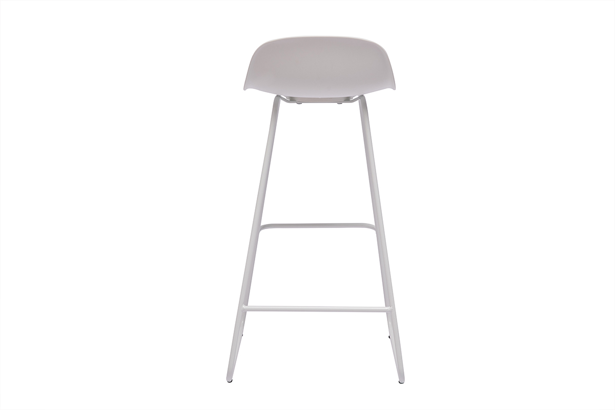 Design-Barhocker Wei H70 cm (2er-Set) ELLA