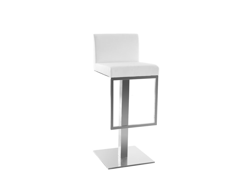 Design Barhocker Weiß OMEGA Miliboo Design-Barhocker Schwarz OMEGA