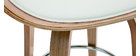 Design-Barhocker Weiß und helles Holz 65 cm BENT