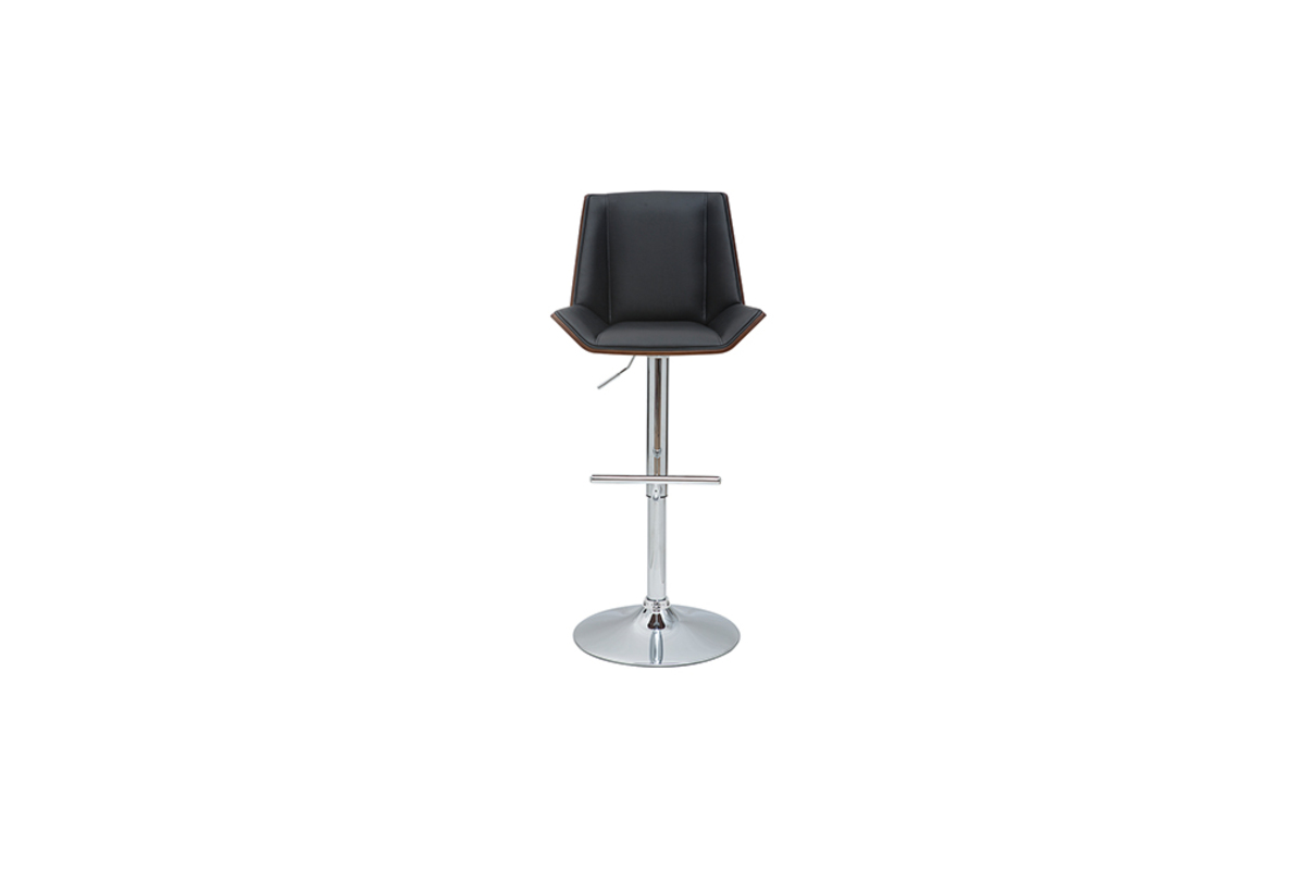 Design-Barhocker wei und helles Holz MELKIOR
